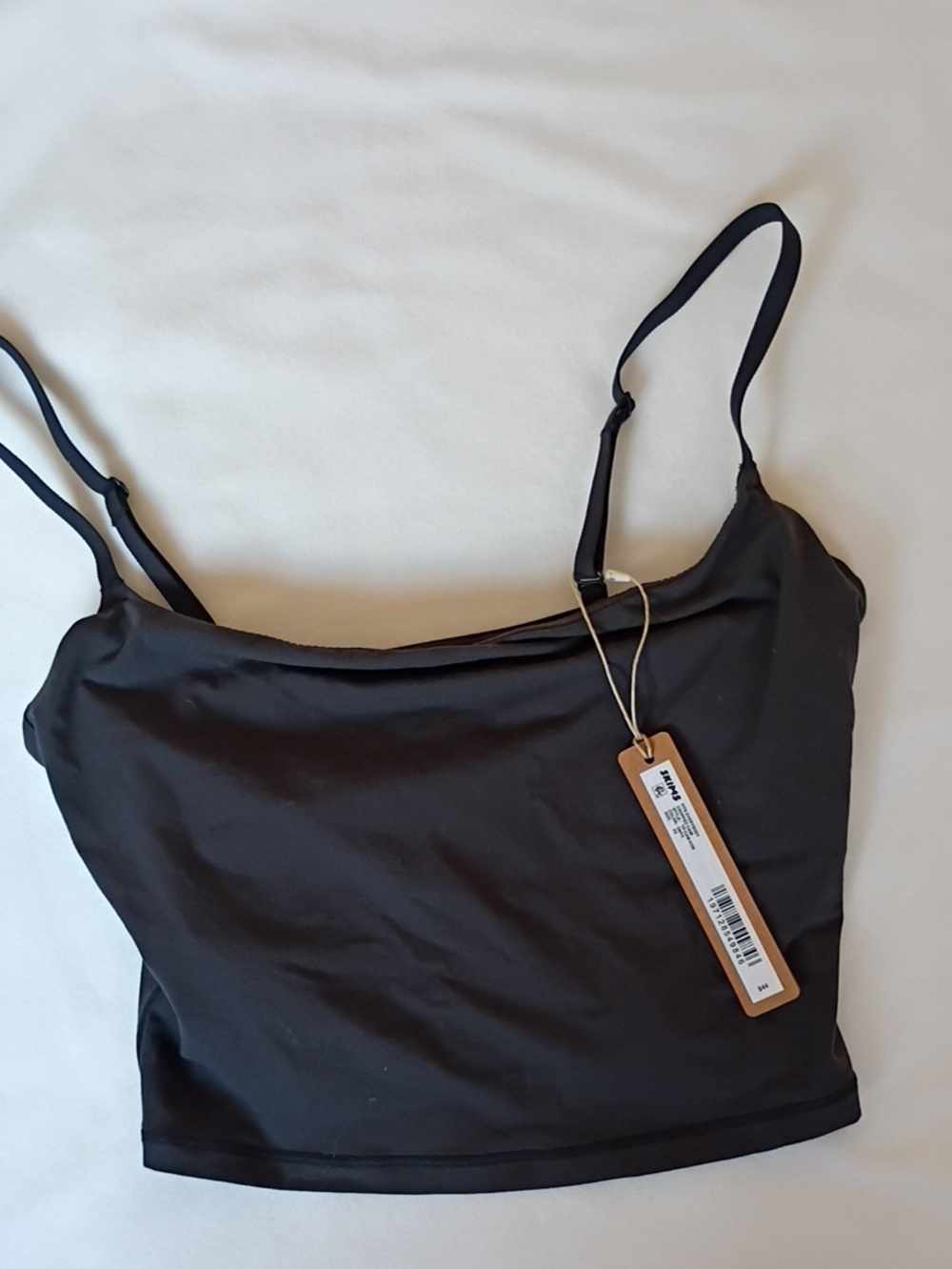 SKIMS Xsmall Fits Everybody Crop Cami In Onyx 008